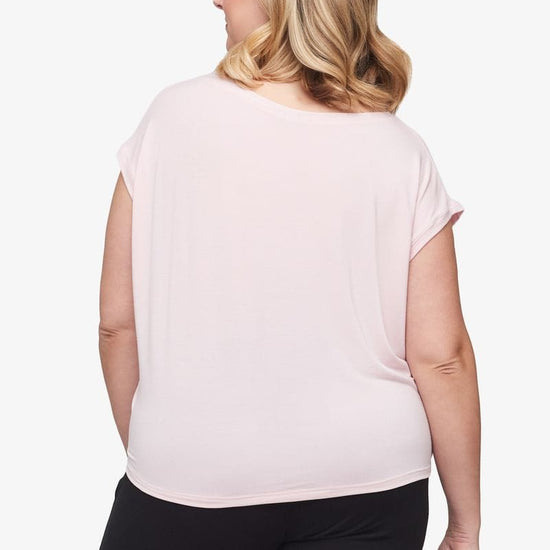 Box Tee - Women's Basic T-Shirt in Rose Quartz pink - back | Daub + Design