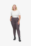 Knox Straight Leg Pant  - Woman Fleece Straight Leg Pant with pockets in Grey | Daub & Design