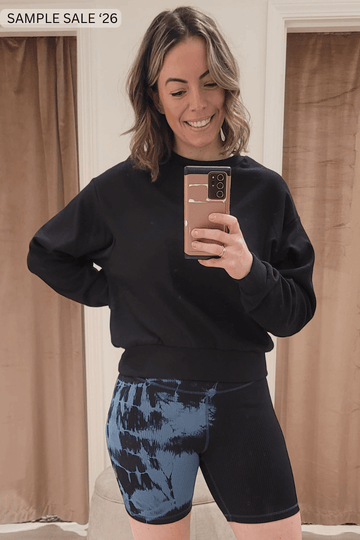 brinkley bike shorts in stargazer + black - xsmall [sample] #533