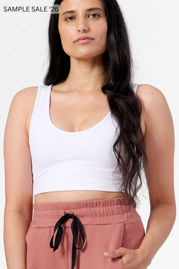 crawford bra in crisp white - medium [sample] #341