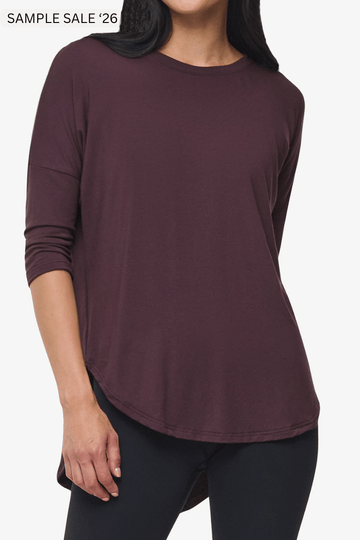 ainsley tee in cacao - small [sample] #158