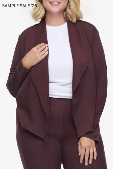 sloane jacket in cacao - medium [imperfect] #298