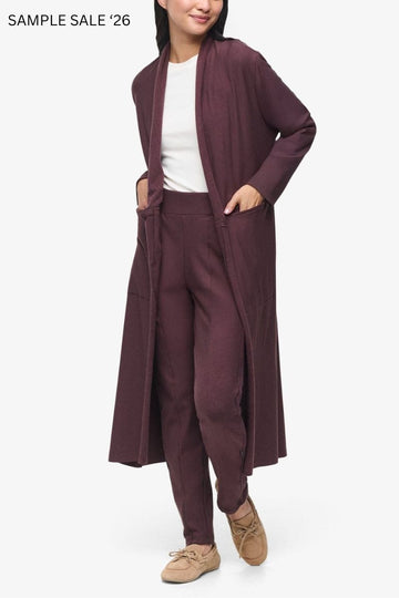 knox long jacket in cacao -medium [sample] #301