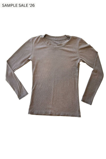 ribbed longsleeve in velora - medium [sample] #344