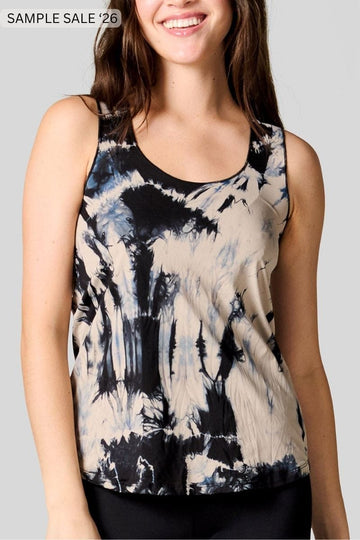 tahnee tank in nude + black - large [archives] #361