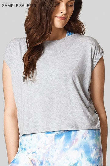 box tee in heather grey - xlarge [archives] #1035