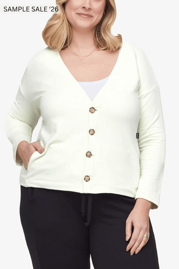 cove cardigan in sea glass - large [sample] #82