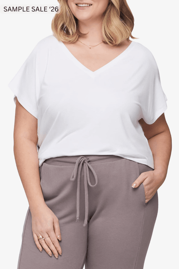 trinity tee in white - large [sample] #39