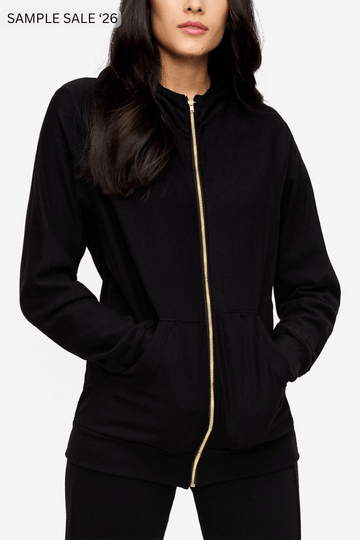 freedom full zip hoodie in black - xlarge [imperfect] #265