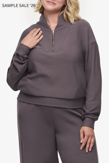 freedom quarter zip sweatshirt in velora - large [sample] #252