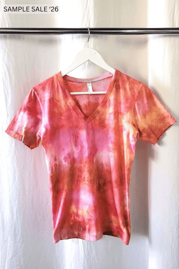 v-neck tee in sunrise - xsmall [sample] #214