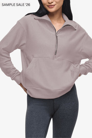 freedom half zip sweatshirt in etherea - large [sample] #100