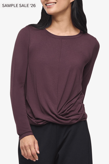 leilani longsleeve in cacao - small [sample] #171