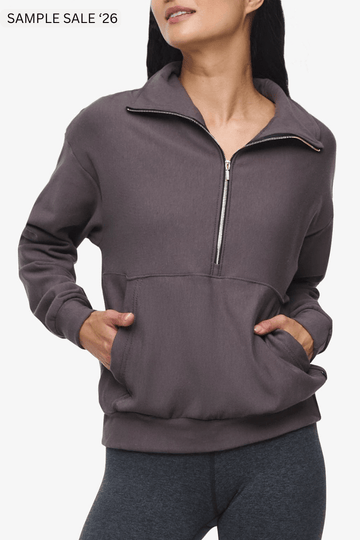 freedom half zip sweatshirt in velora - small [sample] #207