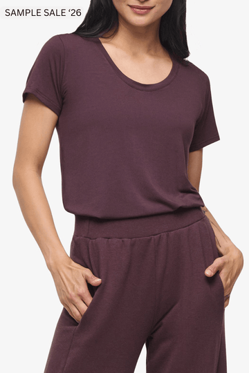 avery tee in cacao - large [sample] #66