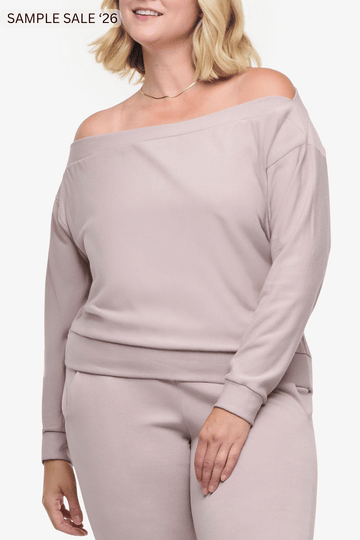 boatneck sweatshirt in etherea - large [sample] #250
