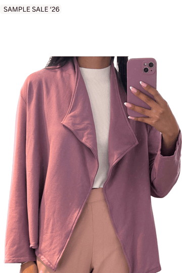 sloane jacket in iced mauve - medium [sample] #235