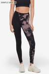 maxwell legging in rose + black - small [sample] #1234