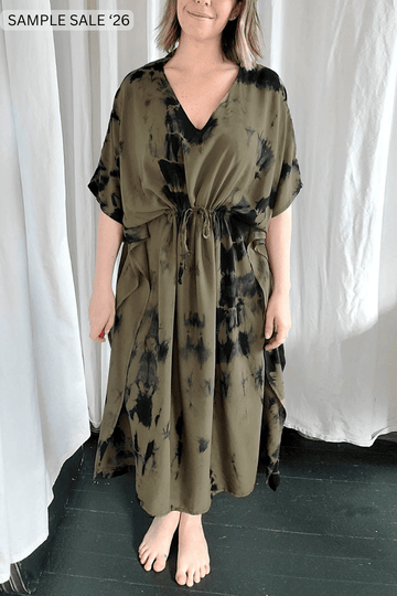 isla dress in olive - one size [sample] #502