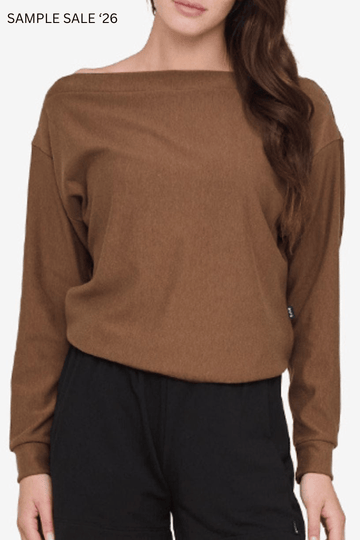 boatneck sweatshirt in chai LITE - xsmall [archive] #809