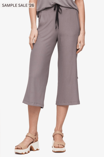 freedom wide leg crop in driftwood - xsmall [sample] #857