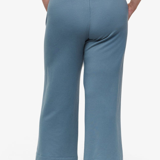 Starboard Pant - Woman Wide Leg Pant in Blue Basalt | Daub & Design