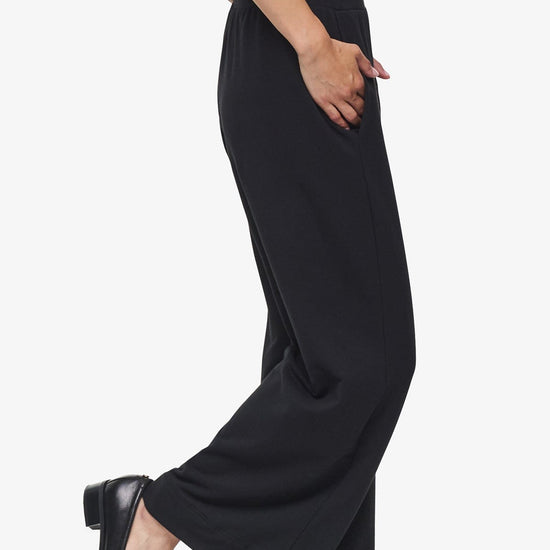 Starboard Pant - Woman Wide Leg Pant in Black | Daub & Design