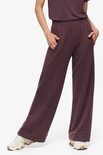 Starboard Pant - Woman Wide Leg Pant in Brown | Daub & Design