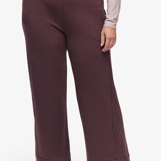 Starboard Pant - Woman Wide Leg Pant in Brown | Daub & Design
