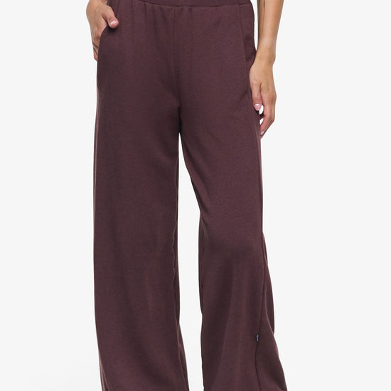 Starboard Pant - Woman Wide Leg Pant in Brown | Daub & Design