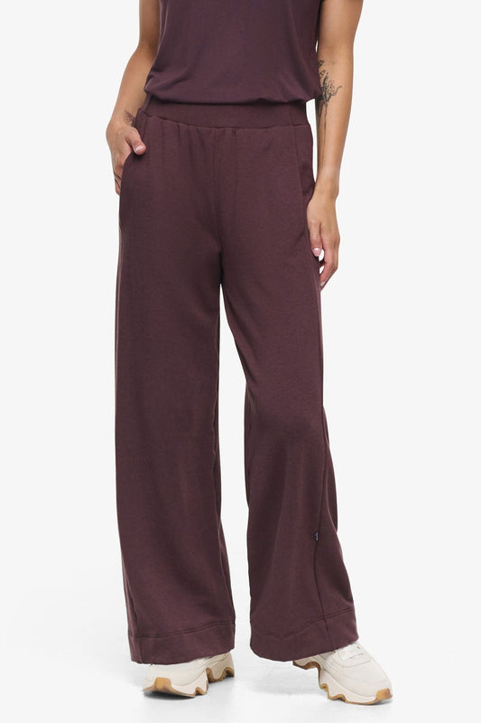 Starboard Pant - Woman Wide Leg Pant in Brown | Daub & Design