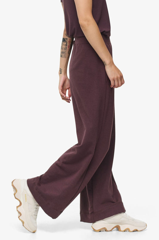 Starboard Pant - Woman Wide Leg Pant in Brown | Daub & Design