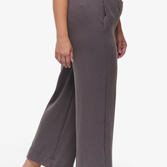 Starboard Pant - Woman Wide Leg Pant in Grey | Daub & Design