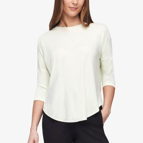 Ainsley Tee – Women’s Basic 3/4 length sleeve T-Shirt in Sea Glass mint| Daub + Design