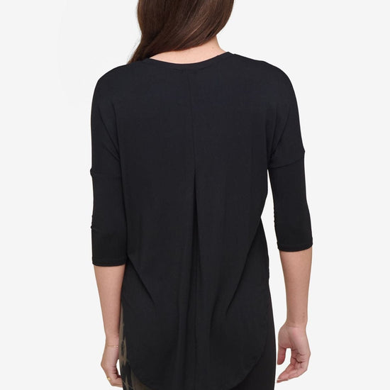 Ainsley Tee - Women's Basic T-Shirt in Black - Back | Daub + Design