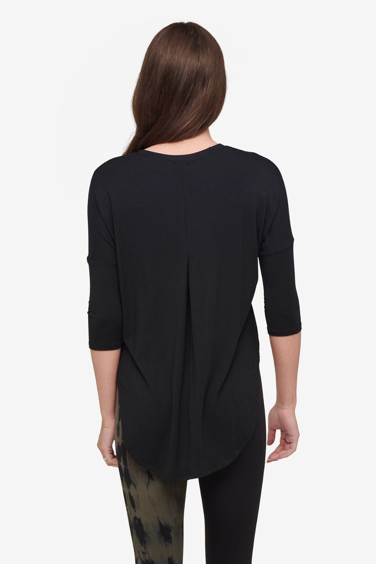Ainsley Tee - Women's Basic T-Shirt in Black - Back | Daub + Design