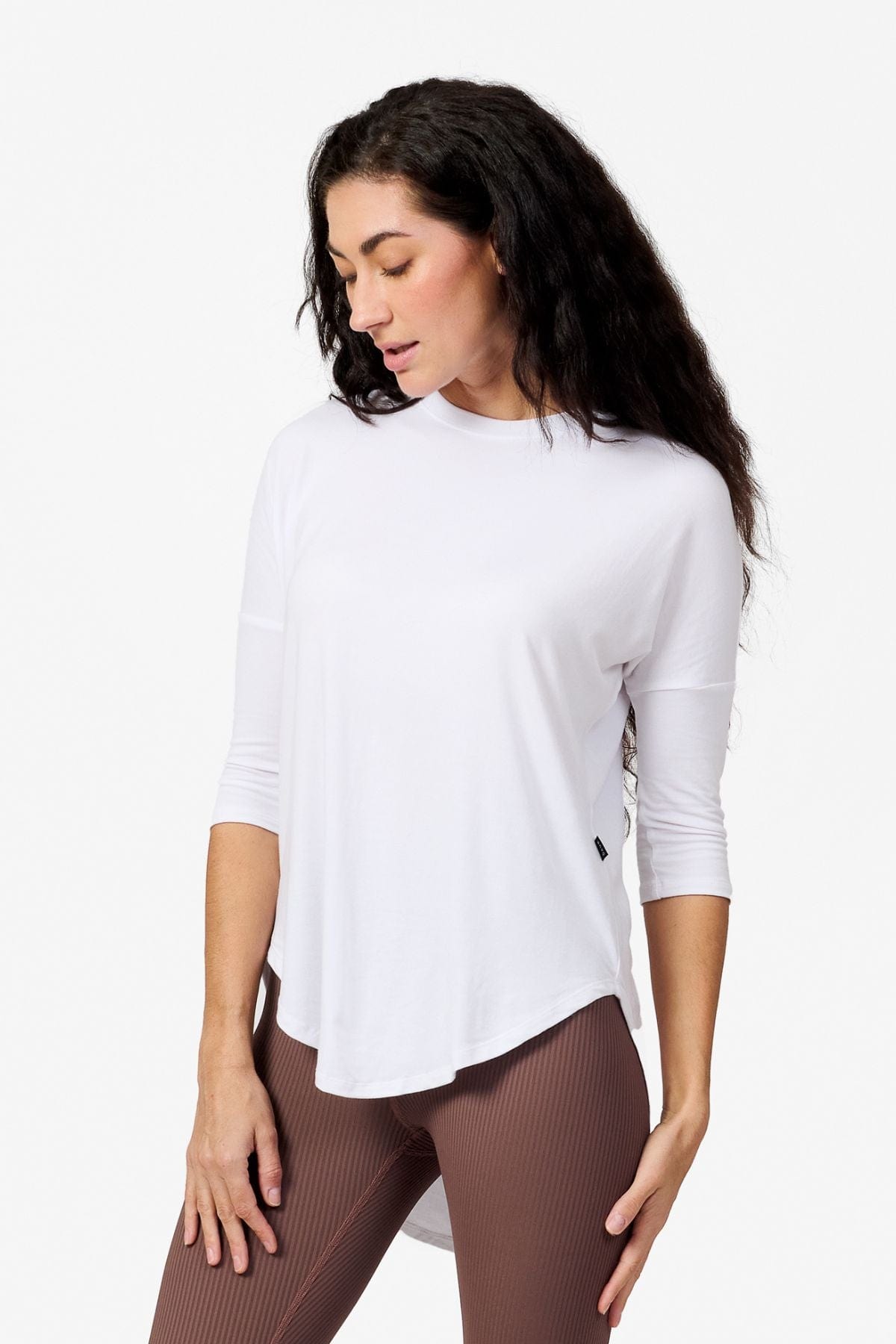 Ainsley Tee - Women's Basic T-Shirt in White - Front | Daub + Design