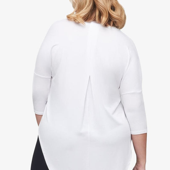 Ainsley Tee - Women's Basic T-Shirt in White - Back | Daub + Design