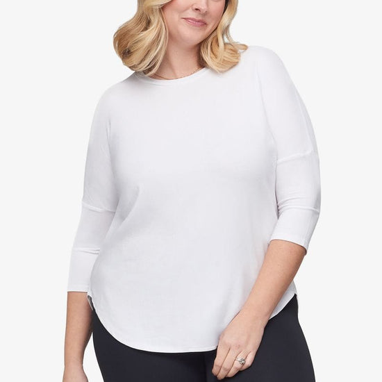 Ainsley Tee - Women's Basic T-Shirt in White - Front | Daub + Design
