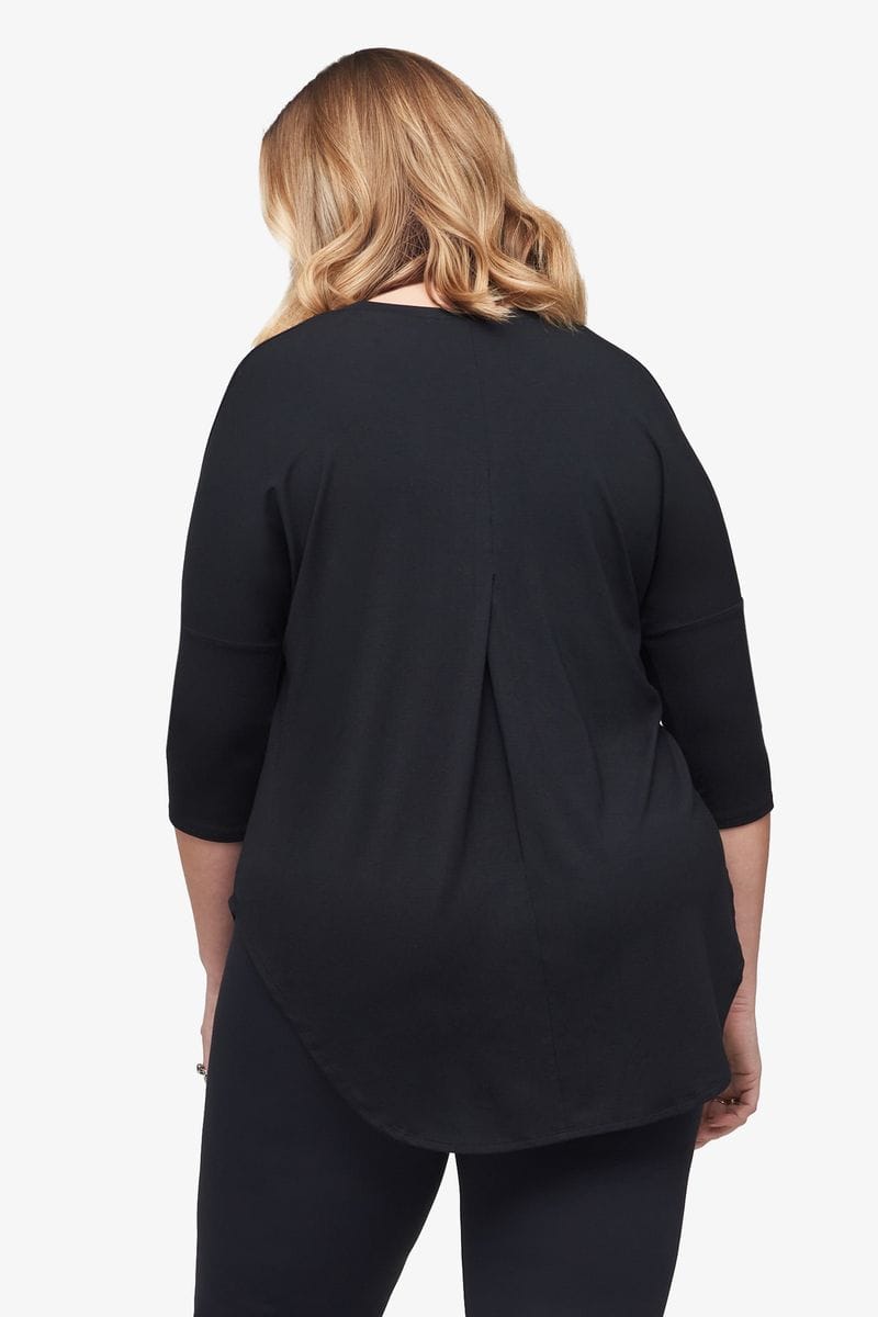 Ainsley Tee - Women's Basic T-Shirt in Black - Back | Daub + Design