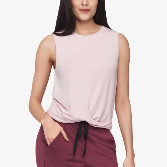 Leilani Tank - Women's Basic Tank in Rose Quartz Pink | Daub + Design