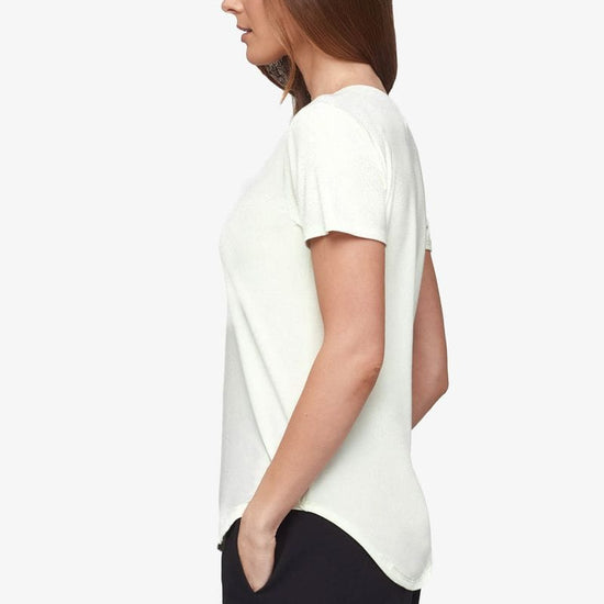 Avery Tee - Women's Basic T-Shirt in Sea Glass - side | Daub + Design