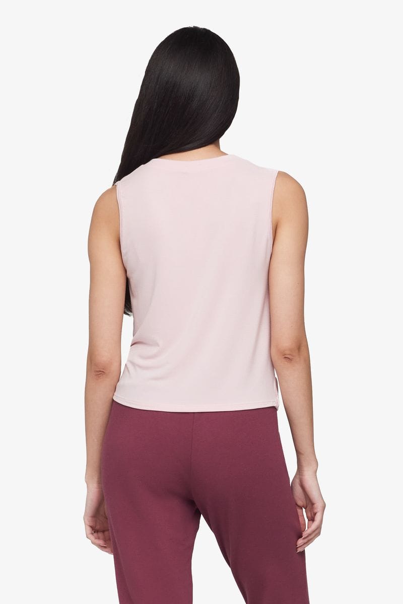 Leilani Tank - Women's Basic Tank in Rose Quartz Pink | Daub + Design