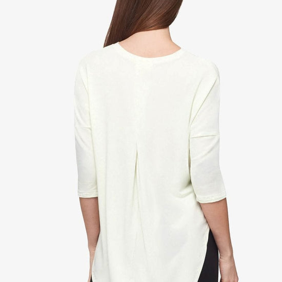 Ainsley Tee – Women’s Basic 3/4 length sleeve T-Shirt in Sea Glass mint back| Daub + Design
