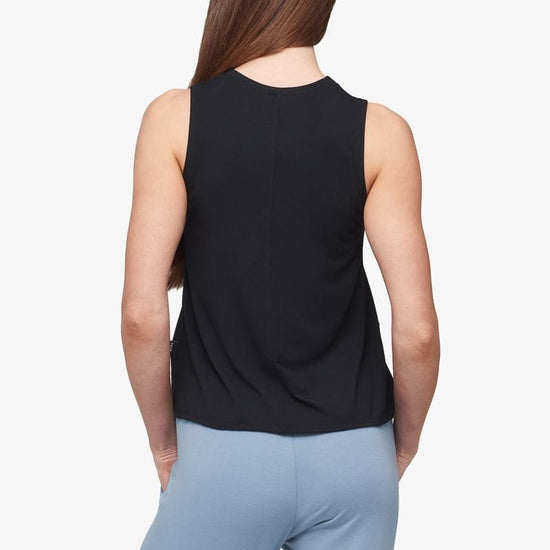 Maia Tank - Women's Basic Tank in Black - Back | Daub + Design