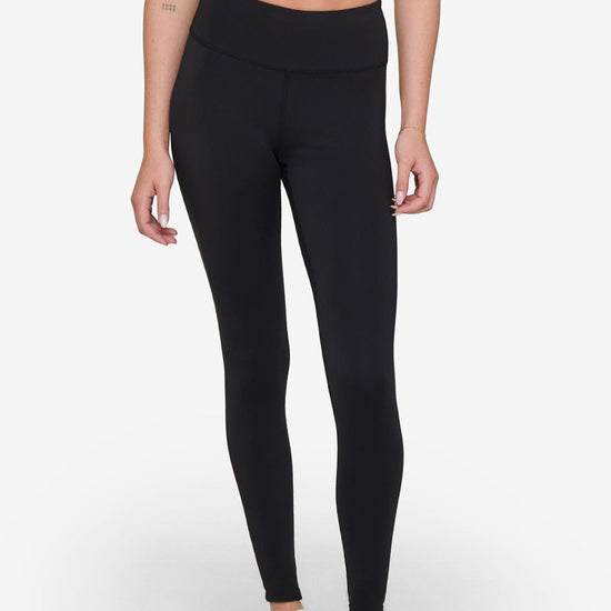Riley Legging - Women's Legging in Matte Black - Front | Daub + Design