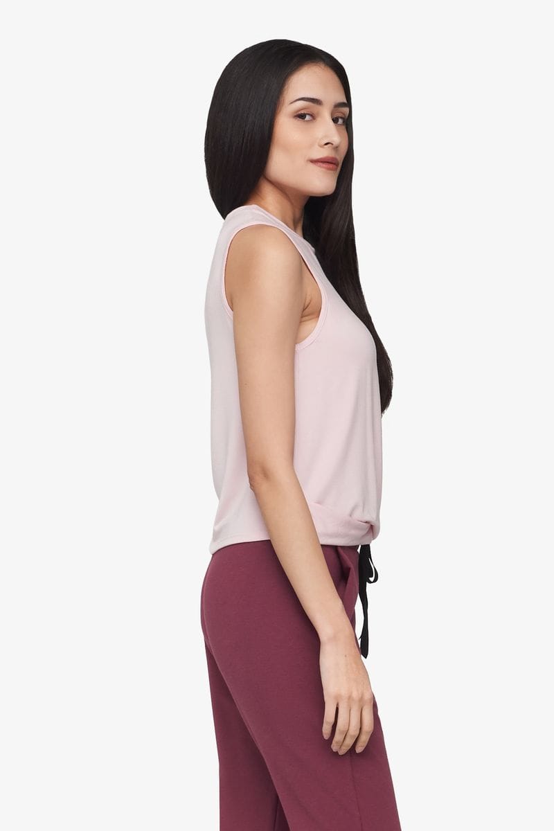 Leilani Tank - Women's Basic Tank in Rose Quartz Pink | Daub + Design