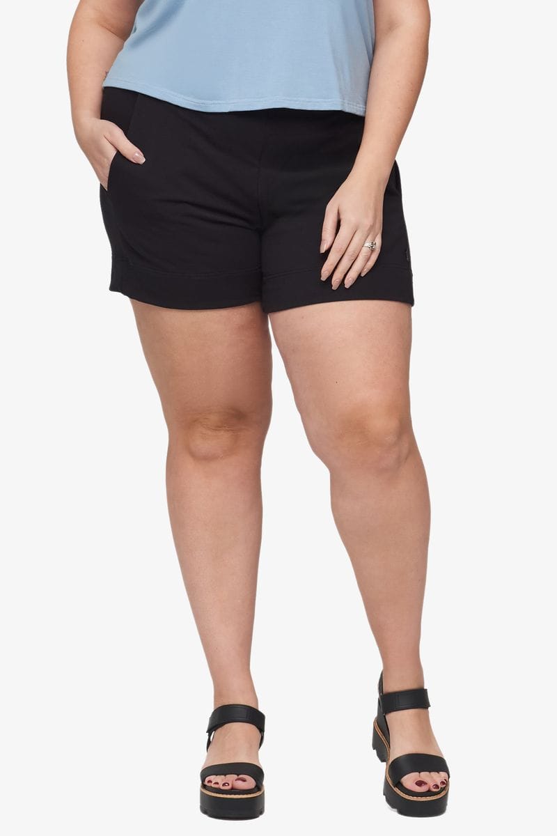 Starboard Short - Women's Short in Black - Front | Daub + Design