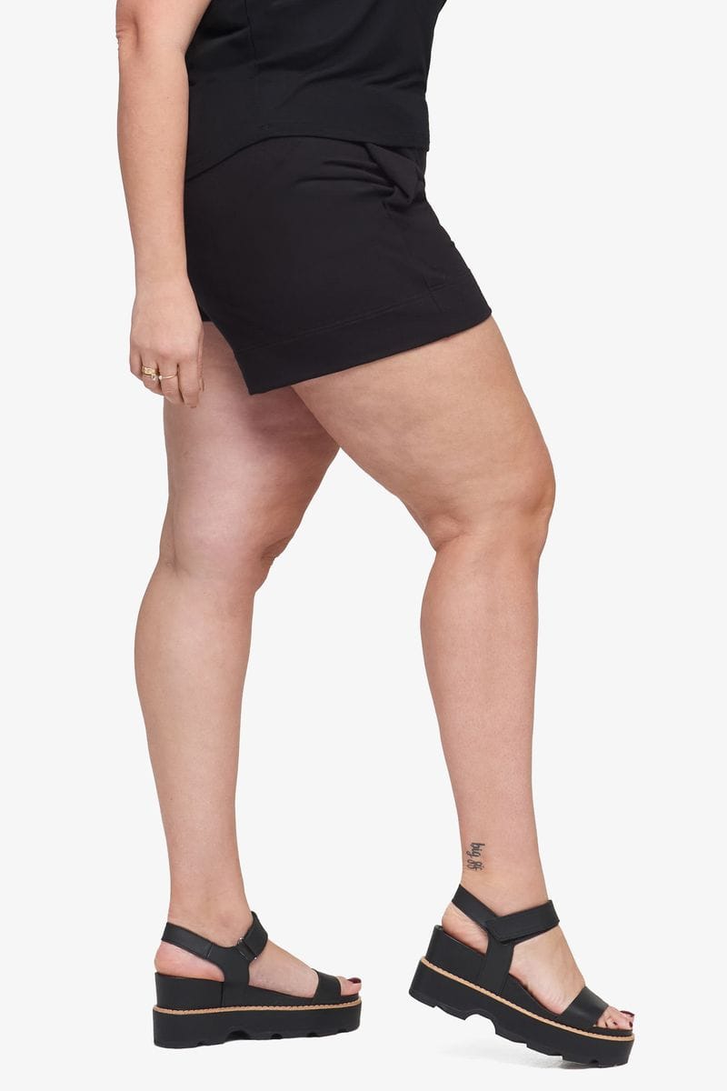 Starboard Short - Women's Short in Black - Side | Daub + Design