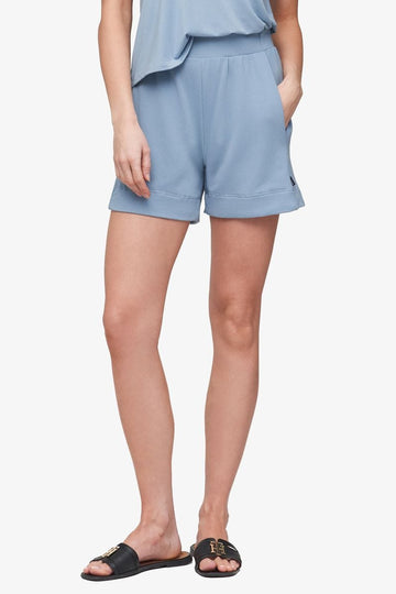 Starboard Short - Women's Basic Short in Coastal Blue - Front | Daub + Design
